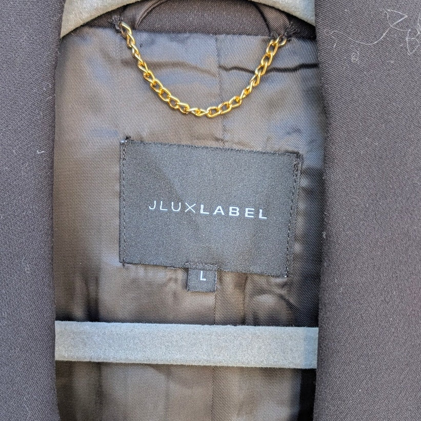 JLUXLABEL Core Standard Blazer Womens L Single-breasted Oversized Boyfriend