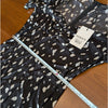 NWT Bardot Millie Black Abstract Spot Short Sleeve Midi Maxi Dress, size 6/S