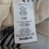 Theory Checked Jacquard Wide-leg Pants Womens M Off-white High-rise Pull On