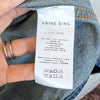 Anine Bing Paxton Shirt Jacket Womens L Blue Denim Cotton Relaxed Long Sleeve