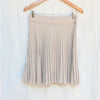 To Be Blossom Pleated Mini Skirt Womens M Beige Knitwear Wool/Cashmere Blend