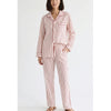 J.Crew Pajama Set in Cotton Poplin Womens M Ivory/Red Stripe Shirt & Pants NWOT