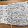 Elliatt Kate Dress Womens S White Floral Lace Semi-sheer Long Sleeve Mini