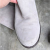 Stuart Weitzman Light Gray Gris Suede Allserve Over-The-Knee Boots, size 5.5M