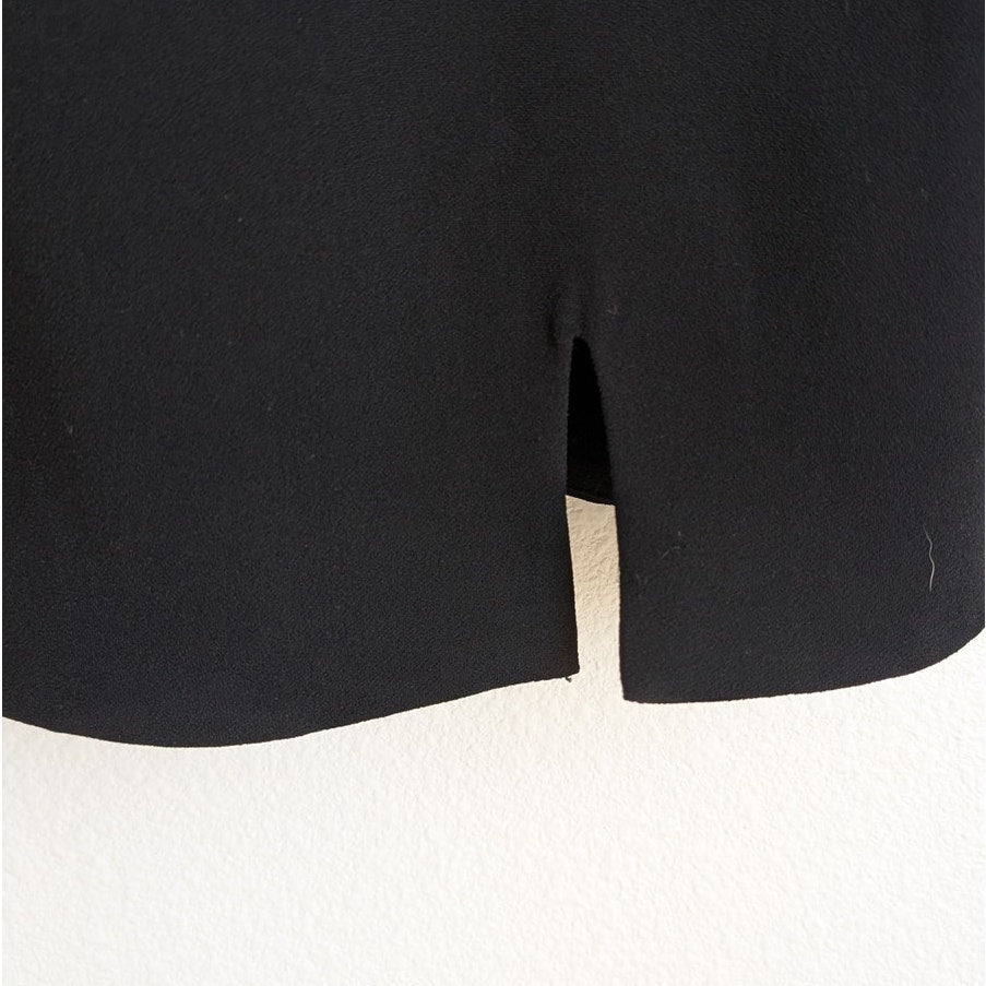 Zara Black Sleeveless Strappy Sheath Slit Mini Dress, size S