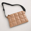 AllSaints Brown/Tan Sheringham Leather Quilted Shoulder Bag