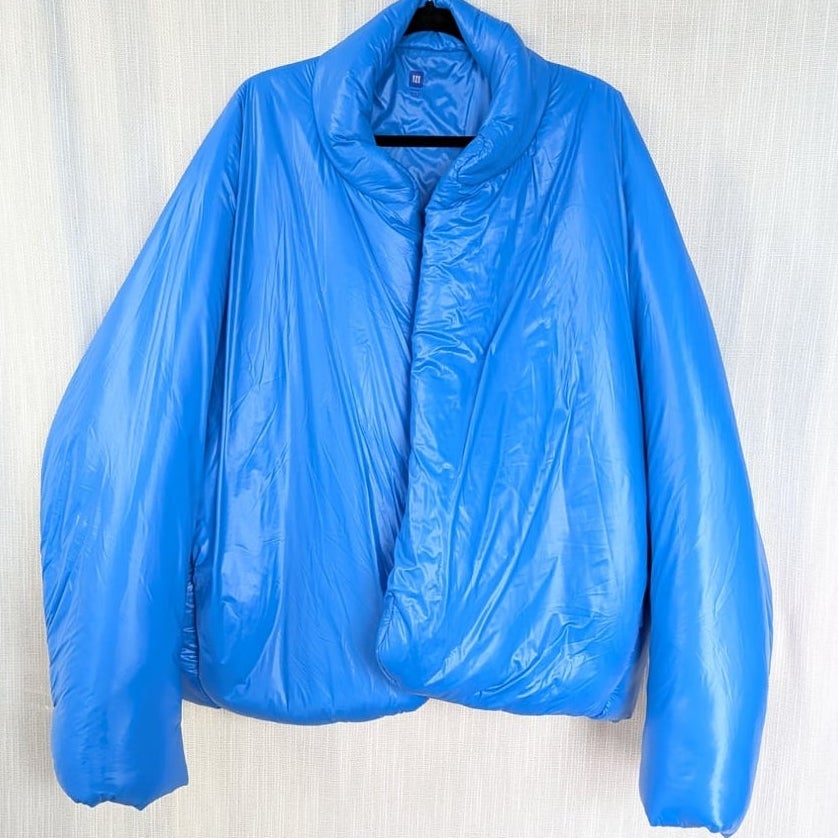 YZY GAP Round Puffer Jacket Blue Women's Size M