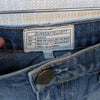 Current/Elliott The Slit Denim Ombre Straight Midi Raw Hem Skirt, size 27
