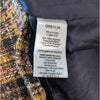 Greylin Skirt Womens XS Mini Black/Orange Tweed Plaid Straight NWT