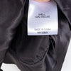 NWT L'Academie Maisel Black Satin Long Sleeve Blouse Top, size S