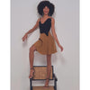 NWT FILIARMI Black/Brown Fauna Silk Sleeveless Short Dress/Set, size 4