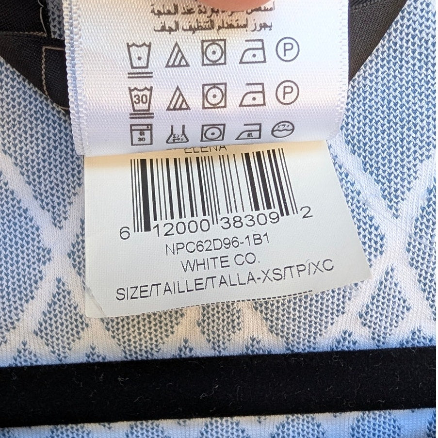 BCBGMAXAZRIA Elena Dress Womens XS Sleeveless Geometric Print Bodycon Mini
