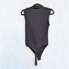 Anine Bing Jeanette Bodysuit Womens S Black NWT Black Jersey Cowl Neck Tank