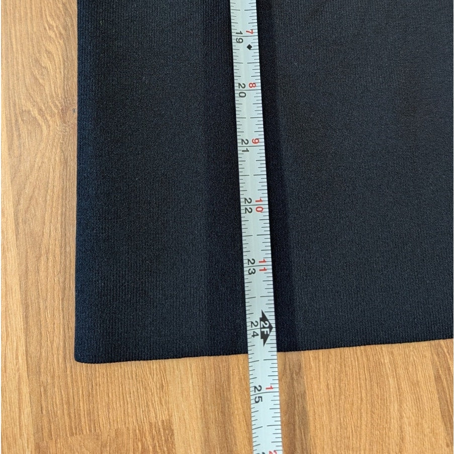 COS Tubular Knit Tank Top Womens L Black Sleeveless Jersey Slim Fit