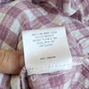 Hatch Boyfriend Purple Checked 100% Cotton Button-up Long Sleeve Shirt, size 4