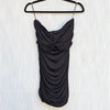 Anine Bing Gathered Ravine Mini Dress Womens M Black Sleeveless Bodycon