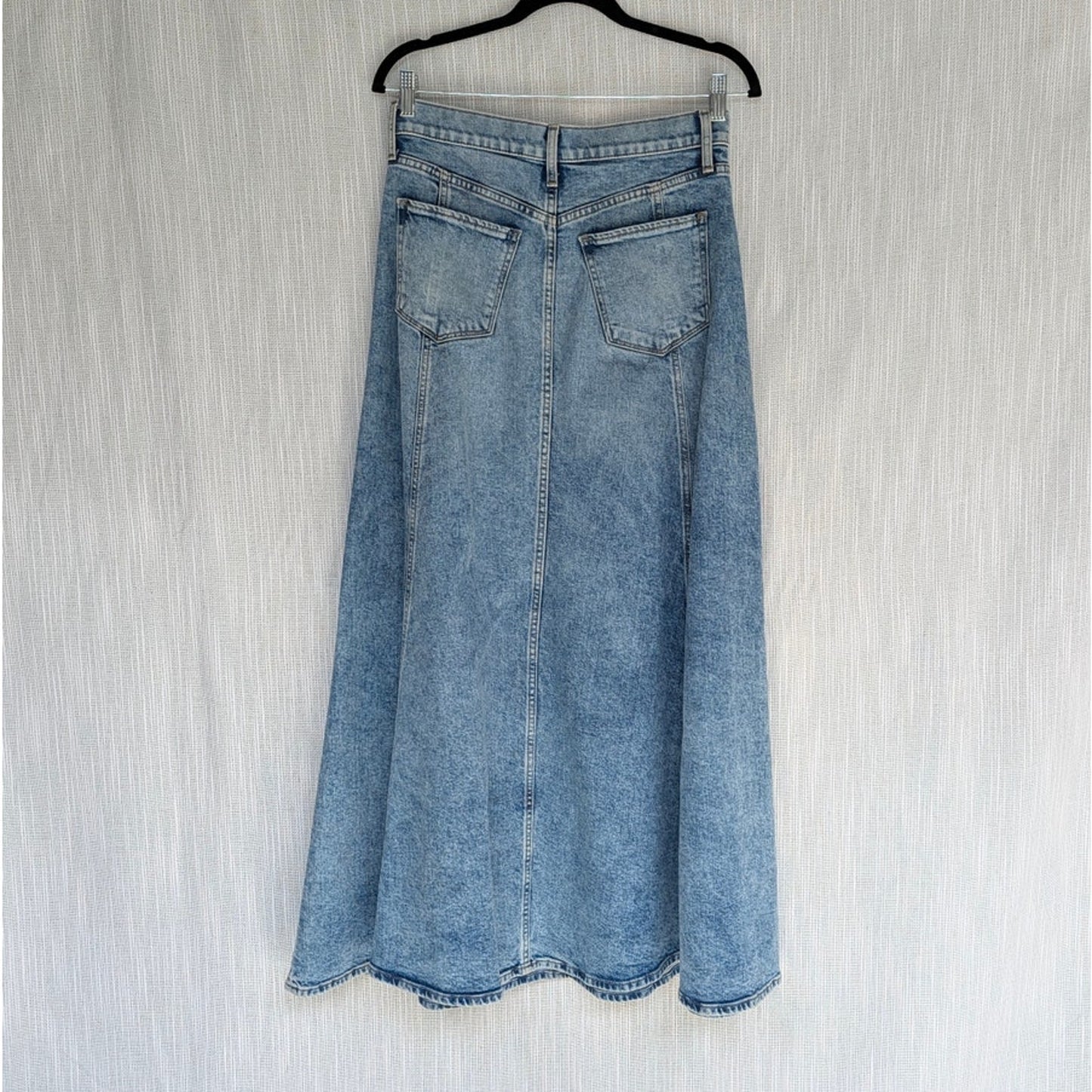 Joe's Jeans Amelia Skirt Womens 28 Blue Denim High Waist Flare A-line Midi Maxi