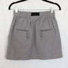 Moussy Mini Skirt Womens 1/S Gray Cotton A-line Pockets Belted