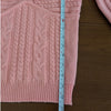 Majorelle Pink Fallone Knit Long Sleeve Sweater, size S