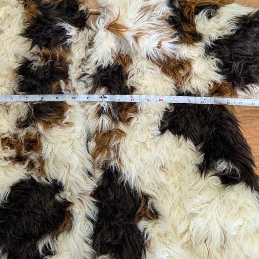 By Anthropologie Long Shaggy Fur Long Coat Womens S Relaxed Long Sleeve