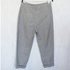 Brunello Cucinelli Wool/Linen Pants Womens 10 Gray High-rise Tapered Trousers
