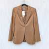 NWT Stella McCartney Slim Jacket Cinnamon Single-breasted Blazer , size IT38/XS