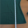 Rebecca Taylor Green Ruched Puffed-Sleeve Long Sleeve Top, size S