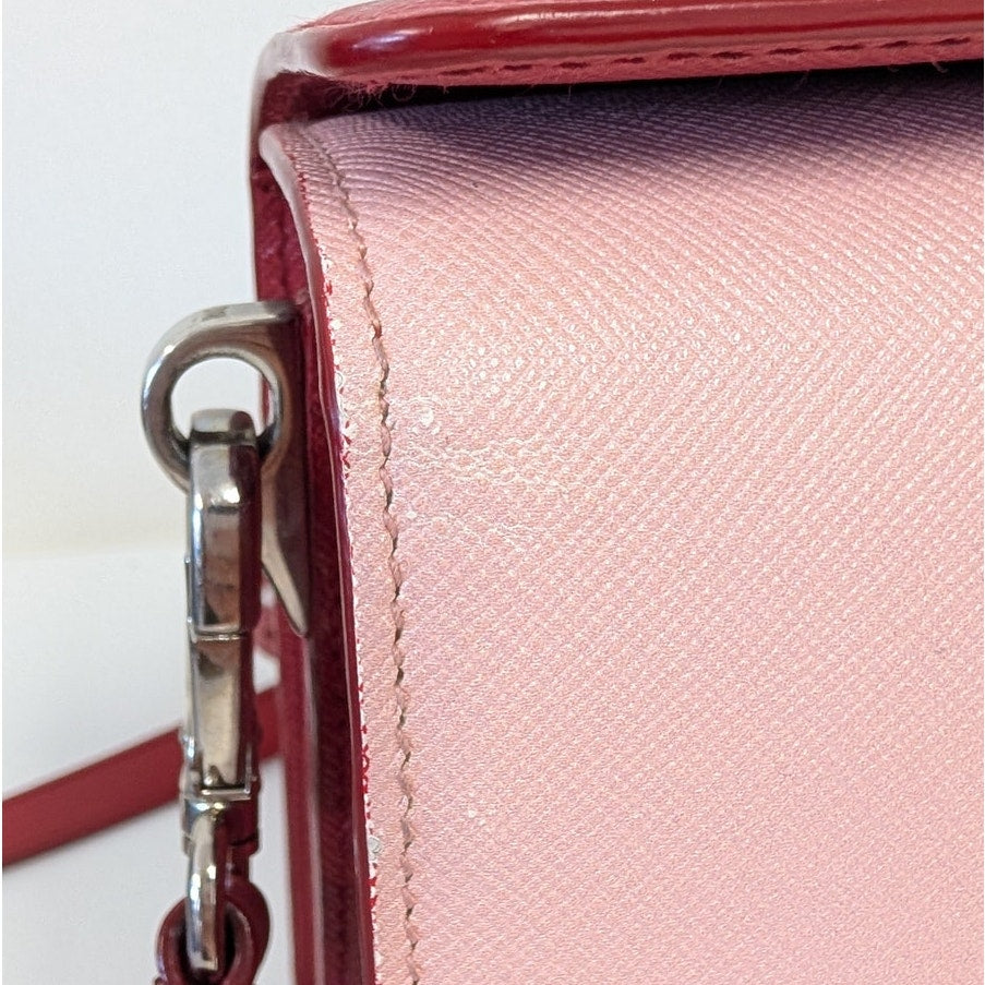 Prada Saffiano Leather Shoulder Bag Limited Edition Pop Art Portrait Print
