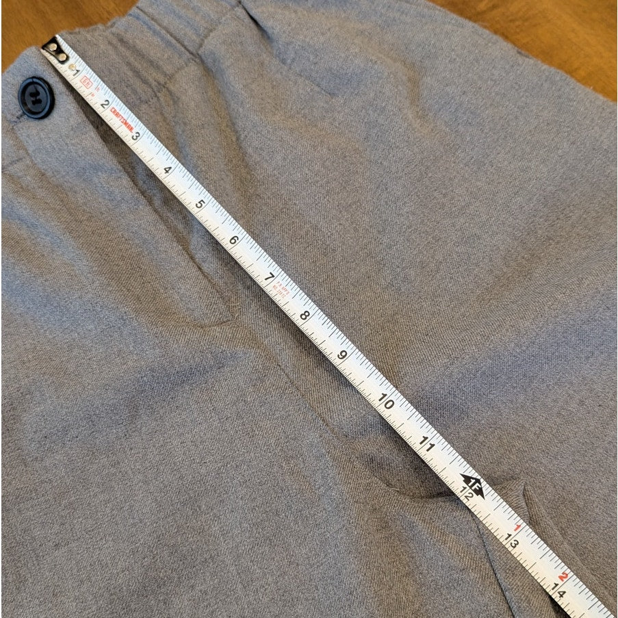 Zara Trousers Womens S Gray High-rise Cropped Dress Chino Pants