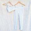 BANDIER Aria Set Ice Melt Asymmetrical Sports Bra High Waist Leggings, size S