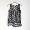 Robert Rodriguez Black Silk Sleeveless High Low Hem Tank Blouse Top, size 0
