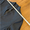 AYR The Coup Linen Blazer Womens 4 Navy No Closure Open Placket Long Sleeve