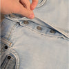Reformation Cynthia Patch Denim High Rise Straight Ankle Jeans, size 27