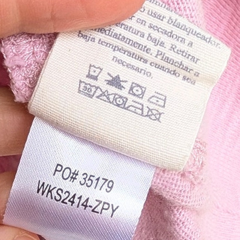 Faherty Sunwashed Slub Hoodie Womens XS Pink Relaxed Cotton Sweatshirt