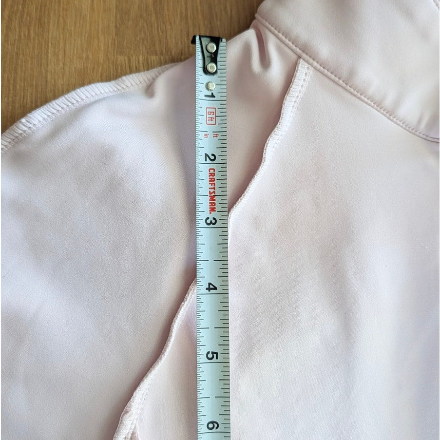 BetterMe BTTRM Sleek Shorts Catsuit Womens M Pink Second Skin Zip Slim NWT