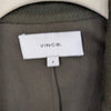 Vince Blazer Womens 8 Green Textured Relaxed Single-breasted Long Sleeve