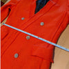 Zara Blazer Womens S Coral Tweed Gems Button Double-breasted Long Sleeve