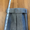Brunello Cucinelli Wool/Linen Pants Womens 10 Gray High-rise Tapered Trousers