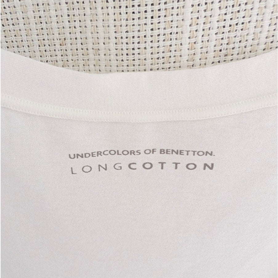 United Colors of Benetton Super Stretch Cotton Bodysuit Womens XS/S White NWOT