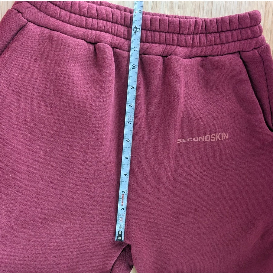 NWT Second Skin Red Classic Logo Straight Leg High-rise Sweatpants Pants, size S