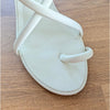 Cult Gaia White Leather Toe Loop Strappy Sandals Kitten Heel Womens EU 36 /US 6