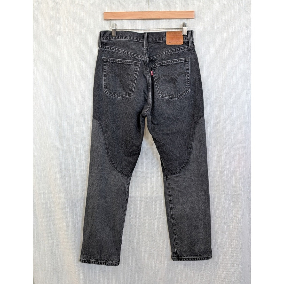 Levi's 501 Original Chaps Two-Tone Black Jeans Women's W28 L30 A7501-0000