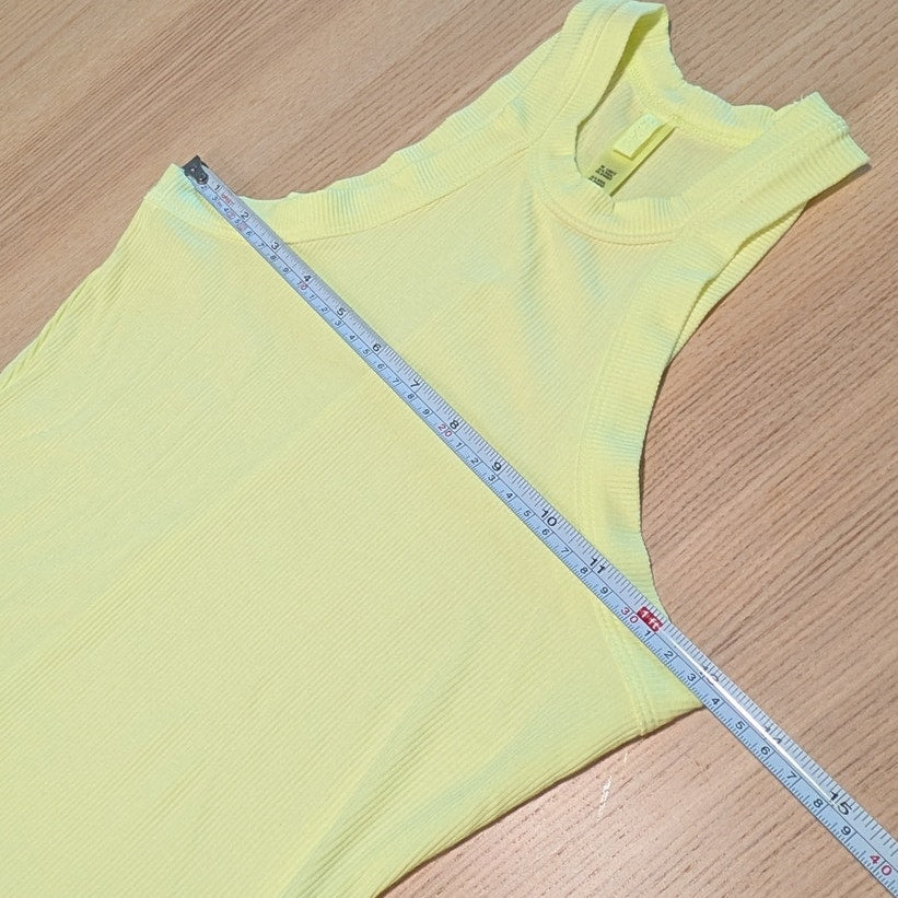 SKIMS Soft Lounge High Crewneck Tank Mini Dress Womens XS Lemonade Sleeveless