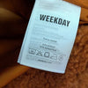Weekday Felice Fleece Long Sleeve Full Zip Teddy Coat Jacket, size XS
