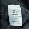MOTHER The Hustler Patch Pocket Ankle Fray Jeans Not Guilty Black 25