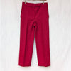 COS Red Wool Blend High Rise Straight Leg Trouser Pants, size EU34/US4