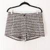 NWT Thakoon Black Multi Tweed Cotton Striped Fringed Shorts w/Pockets, size 6