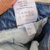 Reformation Natoma Blue Denim Distressed High-rise Straight Leg Jeans, size 25