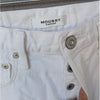 Moussy Vintage White Denim High-Waisted Ankle Jeans, Size 25