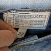 Current/Elliott The Slit Denim Ombre Straight Midi Raw Hem Skirt, size 27